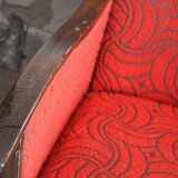 Bauhaus Style Steel & Wood Club Chairs, 1940s, Set of 2