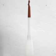 Scandinavian suspension opaline and teak by Uno and 'Sten Kristiansson' for Luxus editions