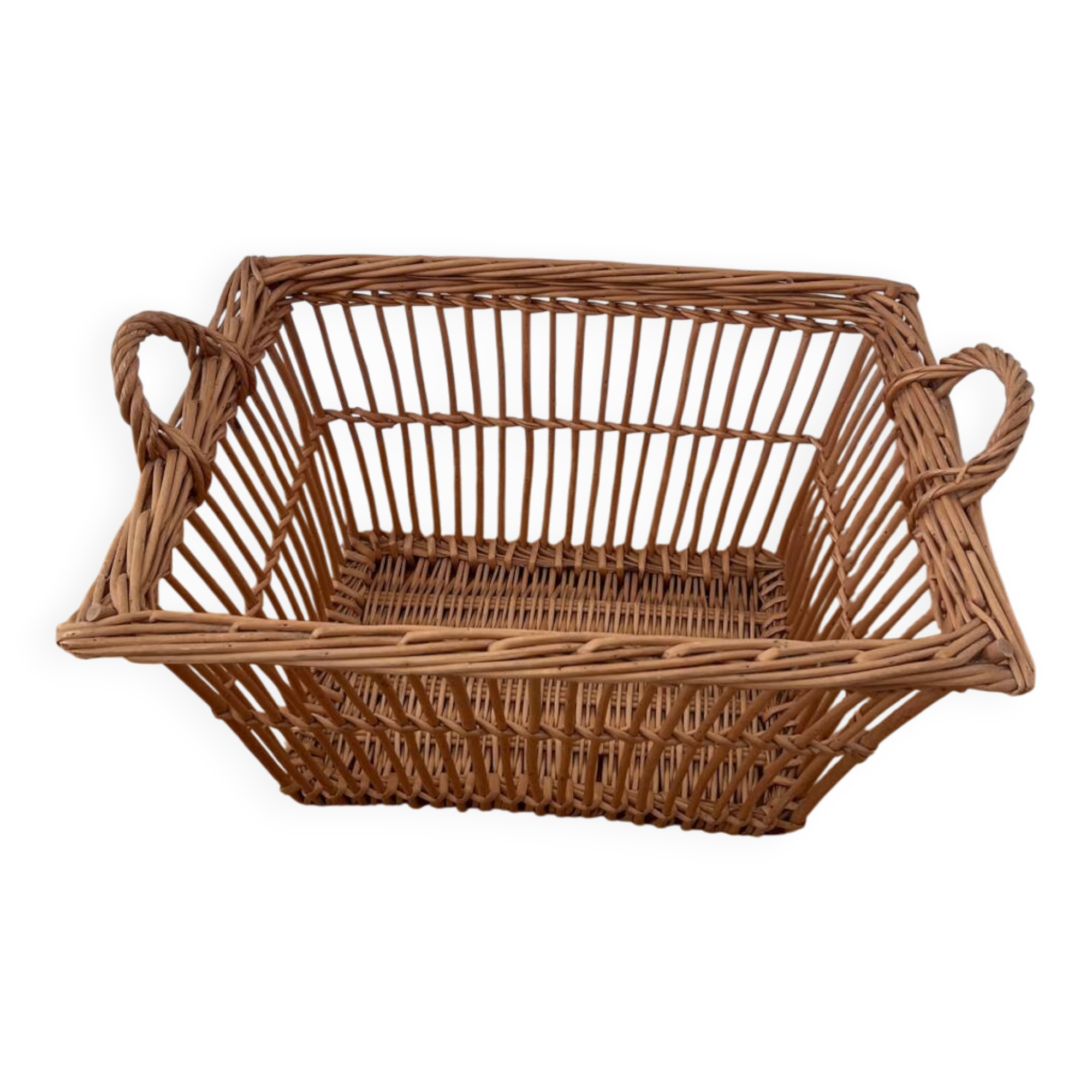 Rattan laundry basket