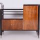 Czech Art Deco Trolley Walnut and Chrome-Plated Steel from Thonet, 1930s