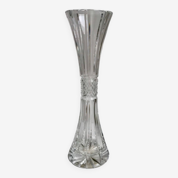 Vase / soliflore en cristal années 50