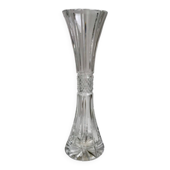 Vase / soliflore en cristal années 50