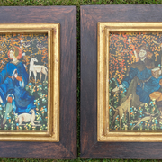 Painting Contemporary Art - Damsel and the animals of the forest