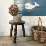 Tripod wooden stool