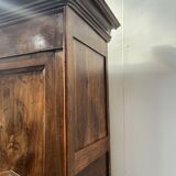 Napoleon III style wardrobe in solid walnut, 19th century