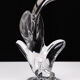 Chrystal Glass Cactus Table Lamp Vannes the Chatel, France, 1960s
