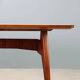 Vintage table in exotic wood and glass, Italian design, 1950s-1960s.