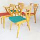 Set of 4 chairs chairs bridge 1950 vintage 50s rockabilly chairs zazou