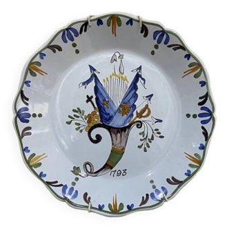 Old ceramic plate