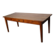 Table à manger rustique française vintage en cerisier du XXe siècle