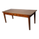 Table à manger rustique française vintage en cerisier du XXe siècle