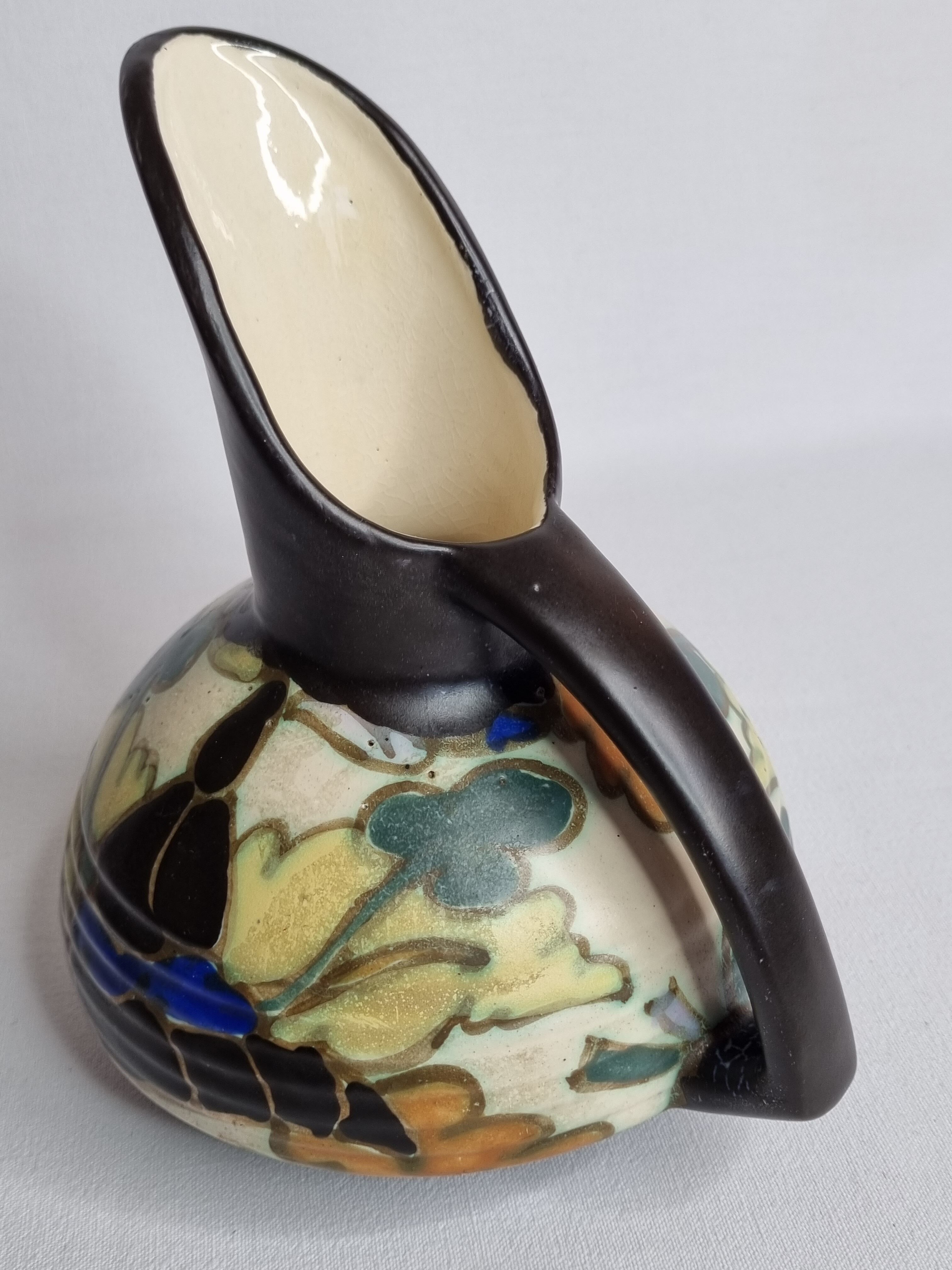Vase Art Deco Ceramics Montoise, Bergen, 1930