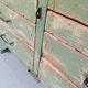 Old wooden garage workbench, industrial vintage.