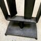 Sculptural brutalist candleholder in wrought iron, GDR / Germany, 1960s