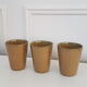 3 stoneware cups