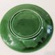 1 flat dessert plate, Gien Primefleur collection, in green slip
