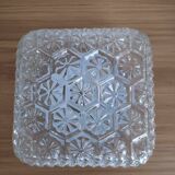 Vintage square worked glass ceiling light