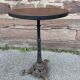 Metal terrace pedestal table garden bistro art deco paris, 60s