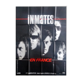 Affiche concert Inmates Paris grand odéon 120x160 cm années 80