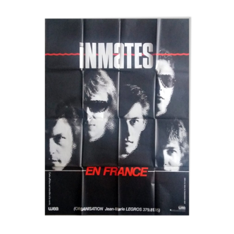 Affiche concert Inmates Paris grand odéon 120x160 cm années 80