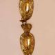 Pair of mid-century brass Swedish sconces