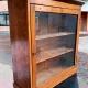 Vintage wooden wall display cabinet, chalet country design.