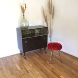 Vintage rolling bar cabinet
