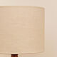 Lampe dame Jeanne et jute tissée