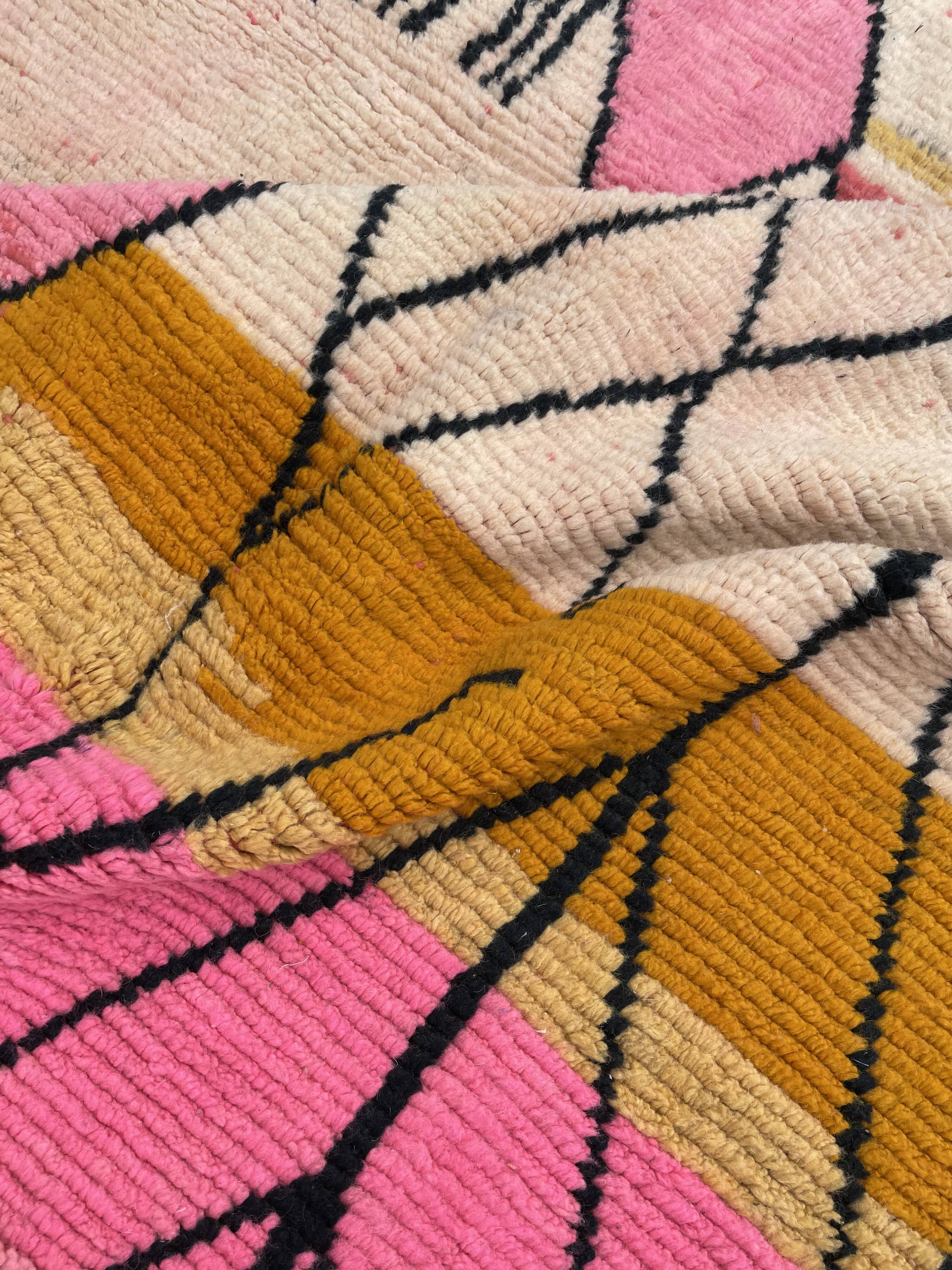Living room rug berbere Boujad wool
