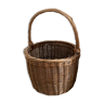 Round wicker basket