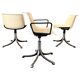 Set of three Modus Office Desk Chairs, Osvaldo Borsani for Tecno, Italy 1960