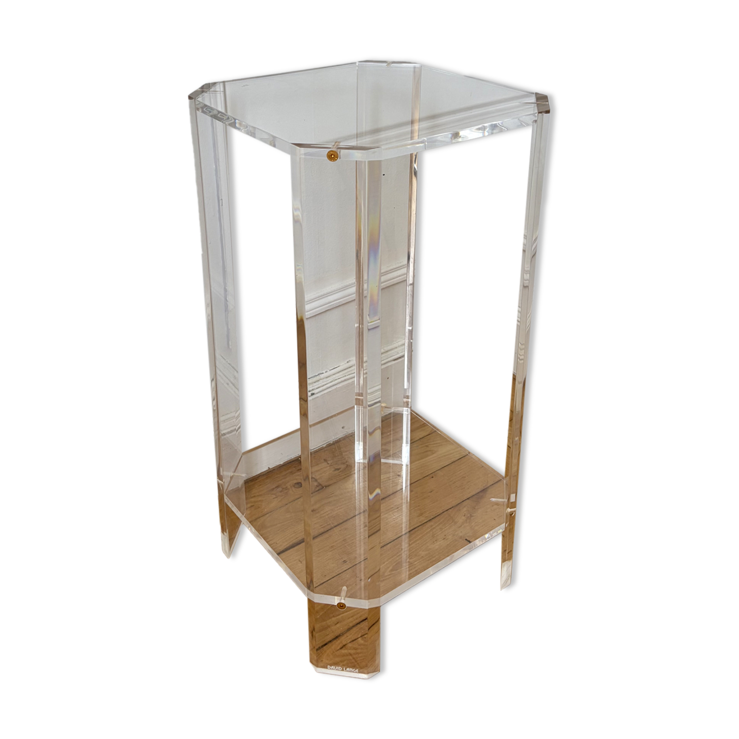 Plexiglass pedestal David Lange