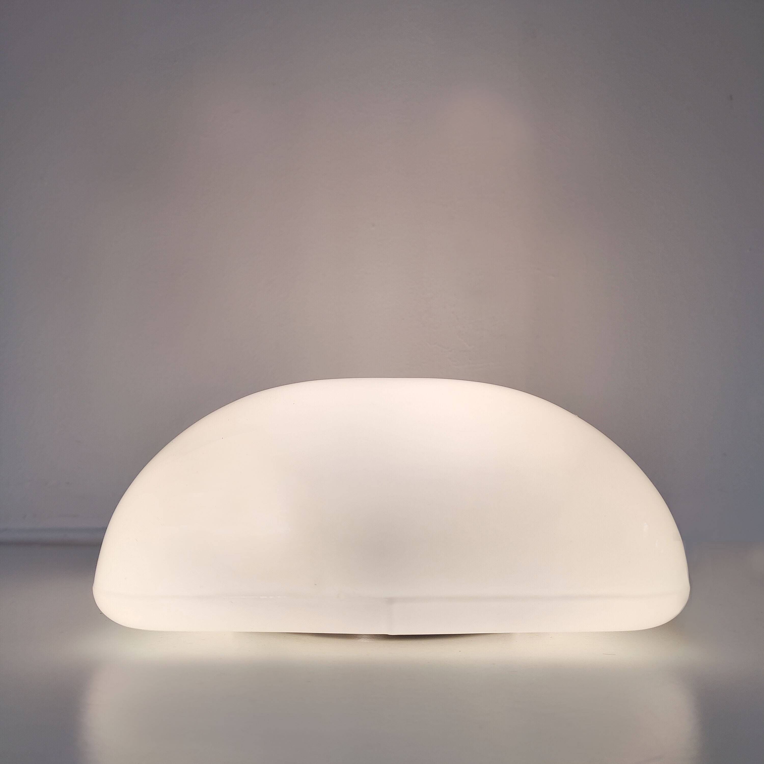 Vintage opaline glass globe square ceiling light/ wall light