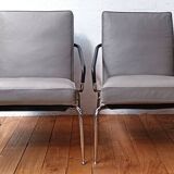 Pair of Berman armchairs, Minotti