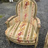 LOUIS XV style armchairs (pair)