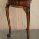 Console half-moon style Thomas Chippendale in flame mahogany.