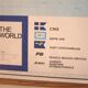 Old school map of the world 1977 wall decoration