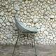 Grey shell chair Pierre Guariche for Meurop 1960s