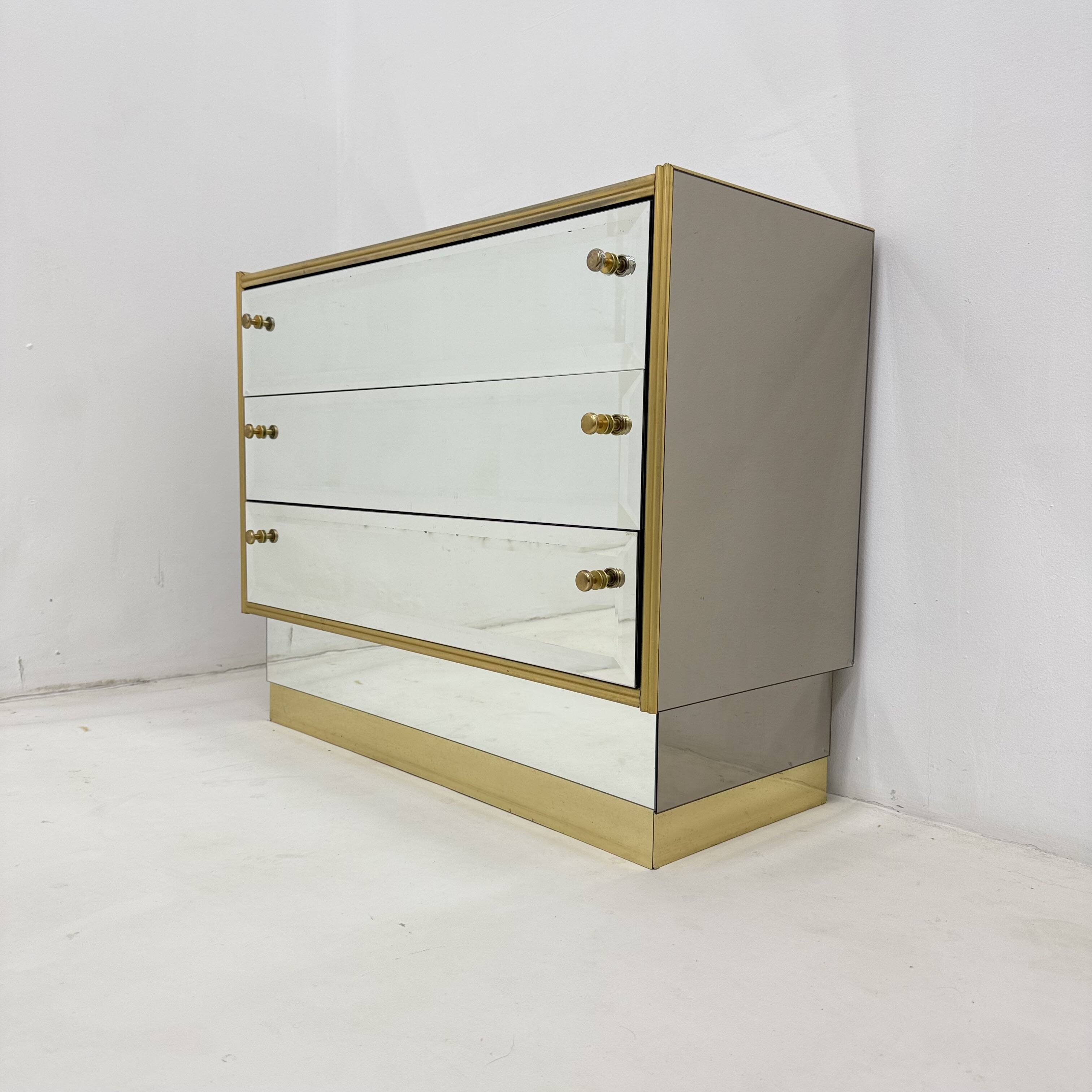 Commode à miroir Schöninger du milieu du siècle, années 1970