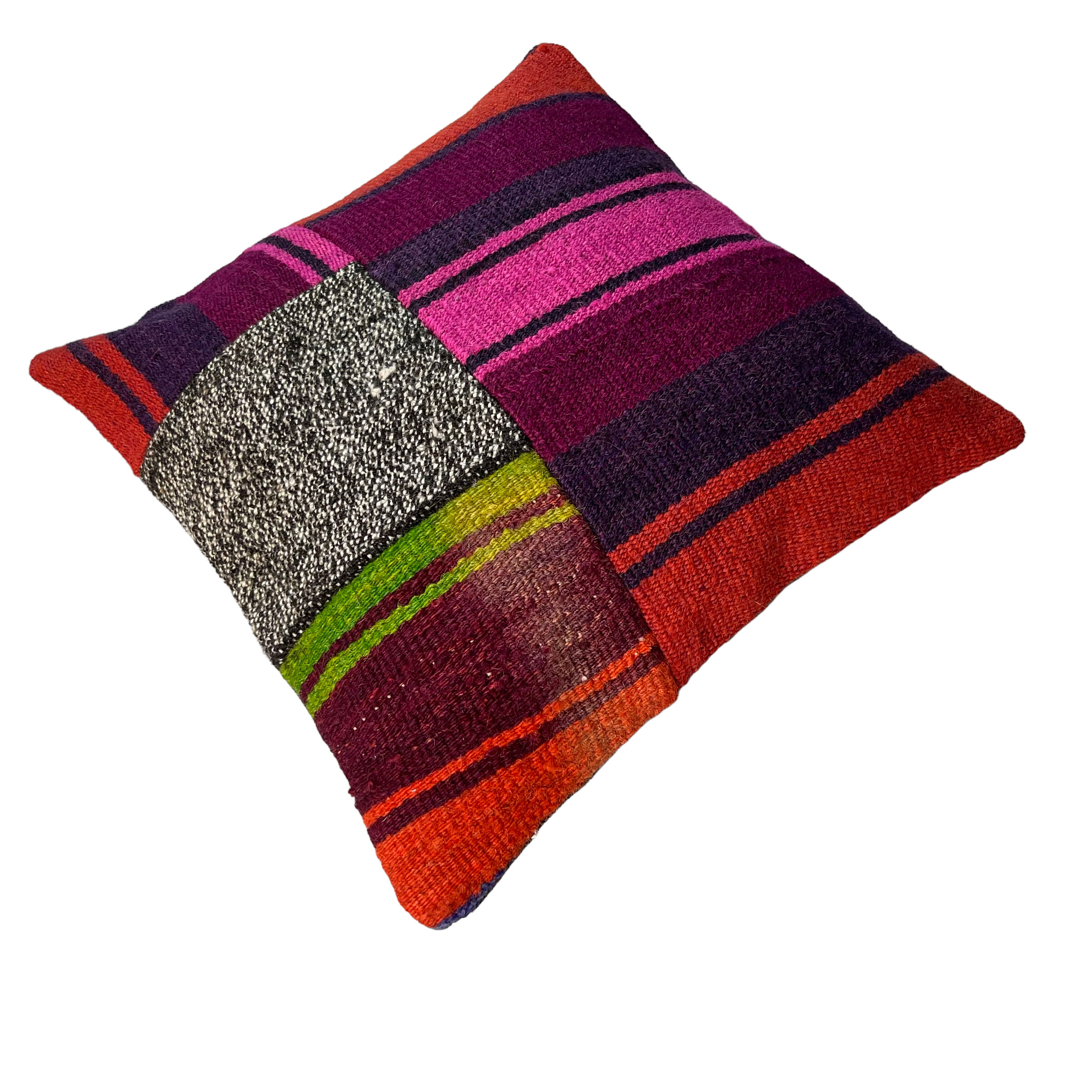 Housse de coussin kilim turc vintage 40 x 40 cm