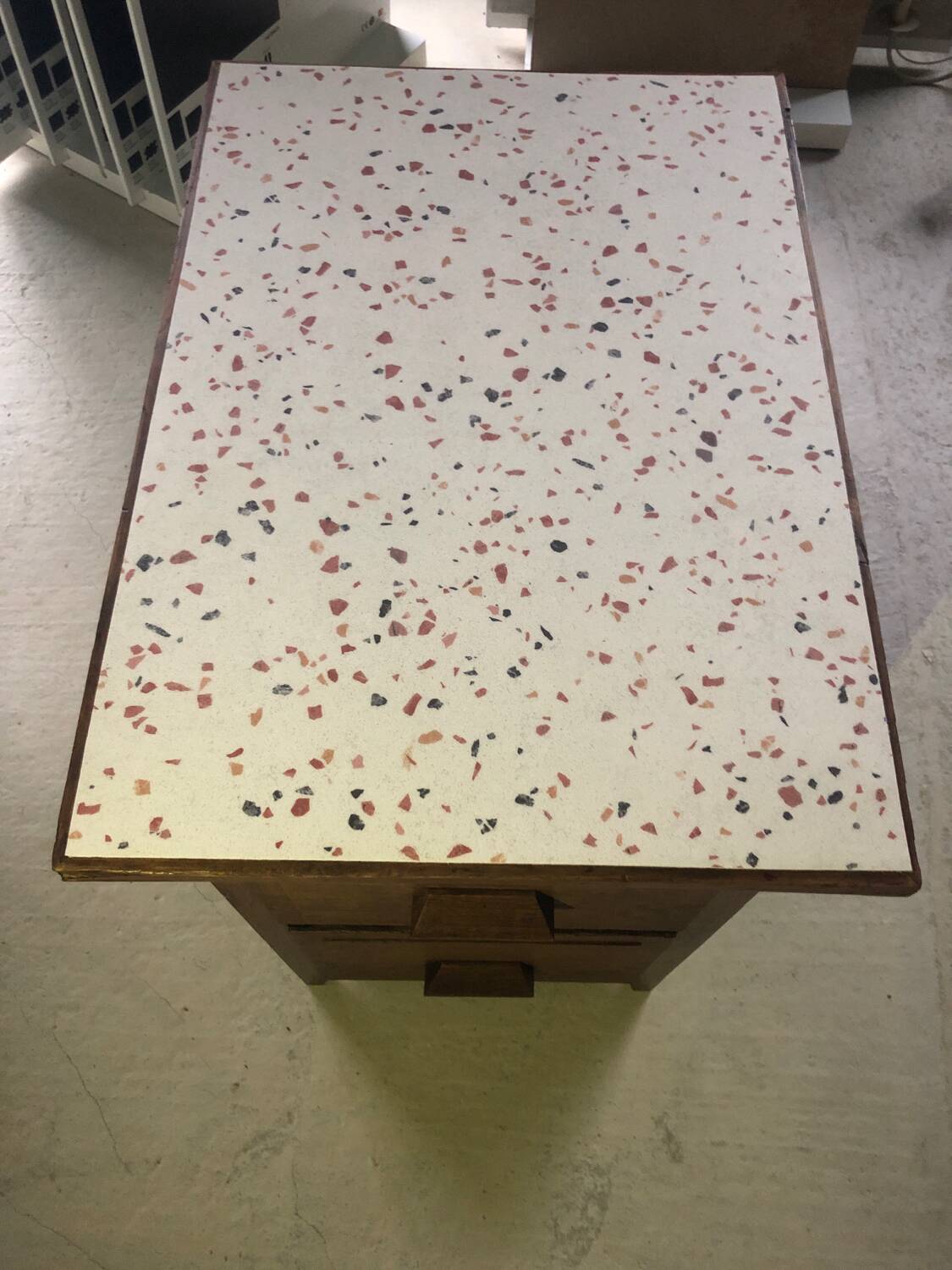 Restored old furniture / chest of drawers with 2 drawers