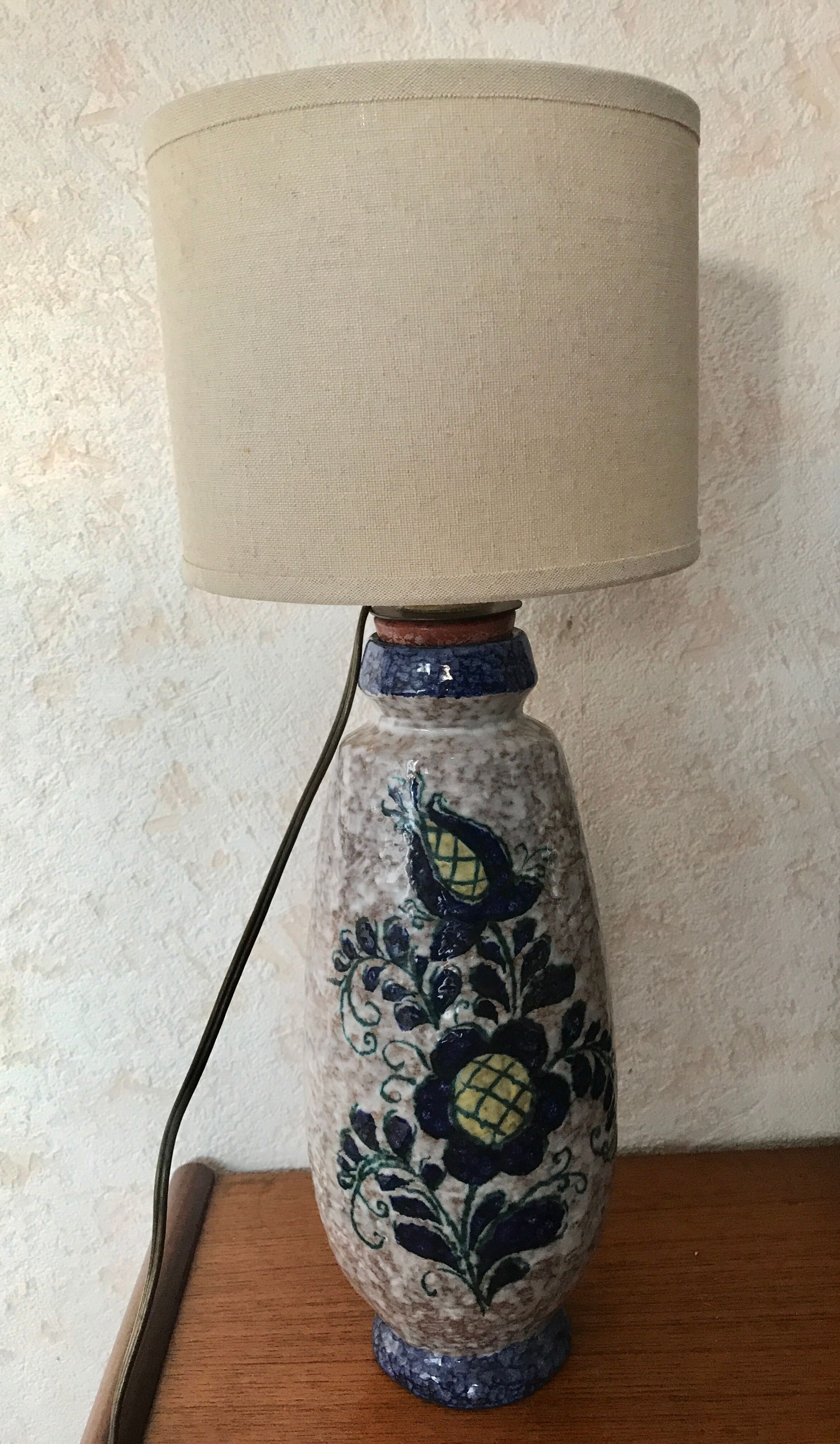 Night blue sandstone lamp foot