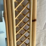 Rattan foot mirror with braces H:2m