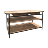 Counter to shelves of business