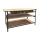 Counter to shelves of business
