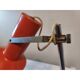 Vintage orange metal lamp