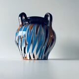 Vase old colors mixed with handles