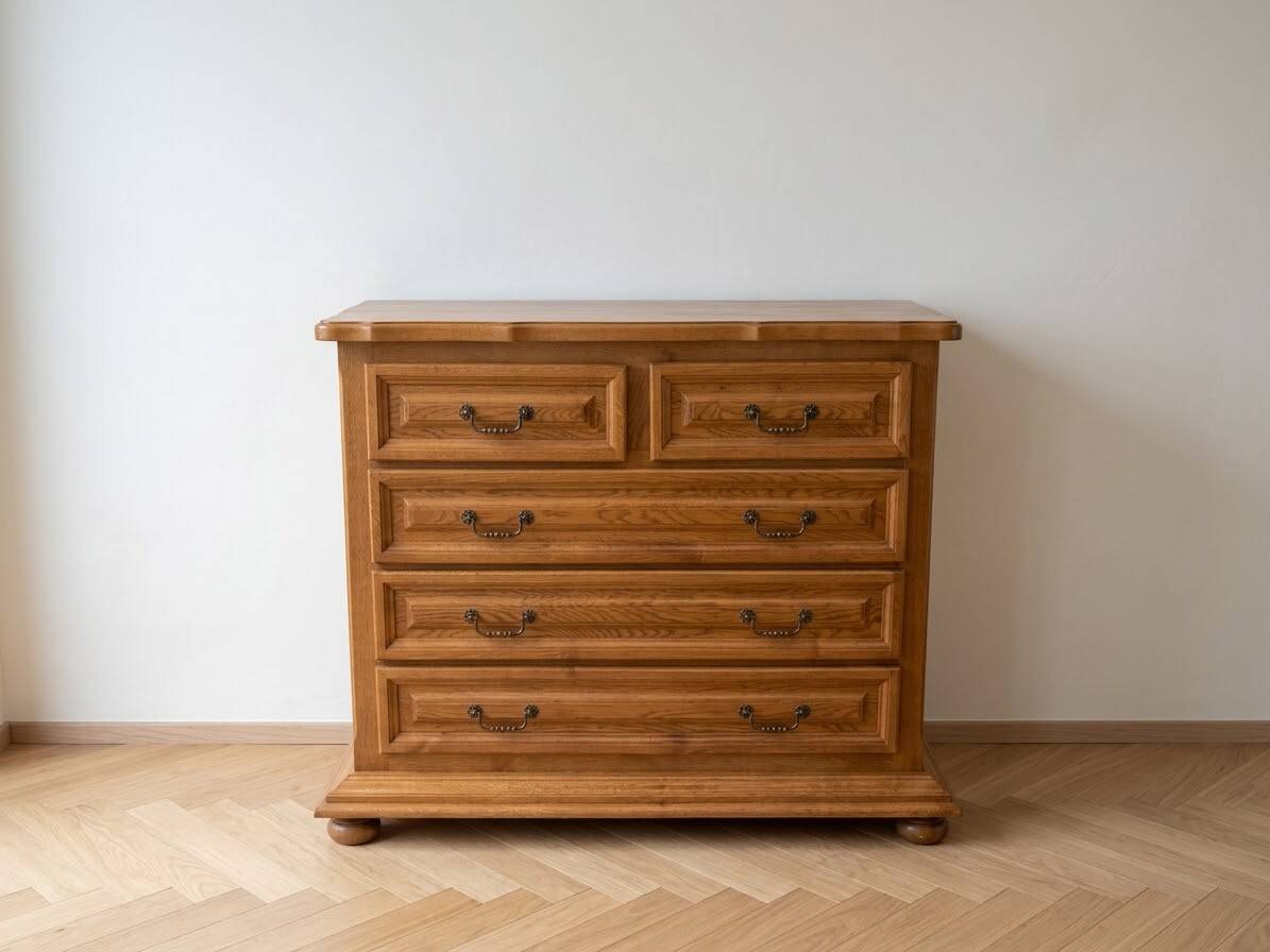 Commode en bois massif