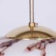 Mid-Century Modern Pendant Light in Brass by Kamenický Šenov, Czech, 1960s