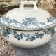 Earthenware soup tureen Ets Debray service Guadeloupe